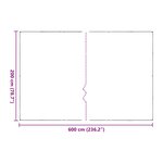 vidaXL Housse de protection plantes avec œillets 2x6 m polyéthylène