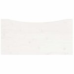 vidaXL Dessus de bureau blanc 80x40x2 5 cm bois massif de pin