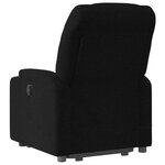 vidaXL Fauteuil de massage inclinable Noir Tissu