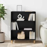 vidaXL Buffet Chêne noir 69 5 x 32 5 x 90 cm Bois d'ingénierie