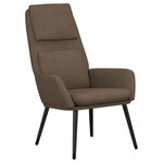 vidaXL Chaise de relaxation avec tabouret Taupe Tissu