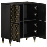 vidaXL Armoire latérale 60x33x75 cm bois massif de manguier