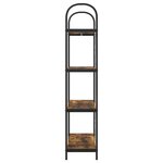 vidaXL Étagère Chêne fumé 80 x 30 x 146 cm Bois d'ingénierie