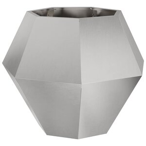 vidaXL Jardinière Argent 75 x 75 x 60 cm Acier inoxydable