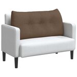 vidaXL Coussin de Dos Marron 100 x 24 x 50 cm tissu