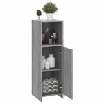 vidaXL Armoire de bain Sonoma gris 30x30x95 cm Bois d'ingénierie