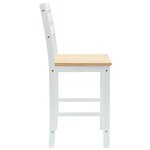 vidaXL Chaises de salle à manger 2 Pièces Blanc 40 x 47 5 x 99 5 cm