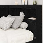 vidaXL Tête de lit de rangement Chêne noir 90 cm Bois d'ingénierie