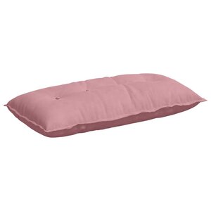 vidaXL Coussin de Dos Rose 100 x 50 cm Tissu en velours côtelé