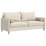 vidaXL Coussins d'accent 2 Pièces Vert gris Ø 15 x 40 cm