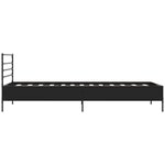 vidaXL Cadre de lit sans matelas noir 90x190 cm
