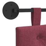 vidaXL Tête de lit suspendue Bordeaux Tissu