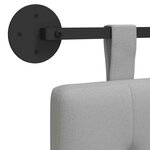 vidaXL Tête de lit suspendue Gris nuage tissu