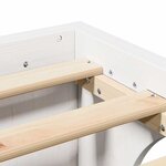 vidaXL Lit blanc 160x200 cm en pin massif