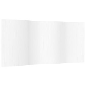vidaXL Cloison de séparation blanc 165x400 cm bambou