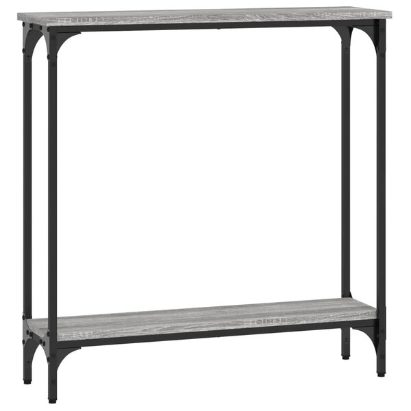vidaXL Table console sonoma gris 75x22 5x75 cm bois d'ingénierie