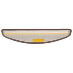 vidaXL Tapis d'escalier auto-adhésifs 15 Pièces Marron 56 x 17 x 3 cm