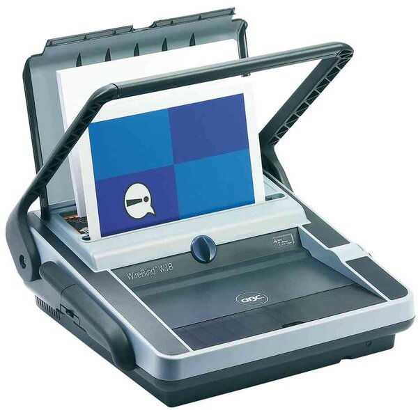 WireBind W18 Machine à relier A4 à peigne métal relie 125 feuilles perfore 15 feuilles GBC