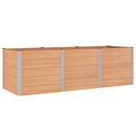 vidaXL Jardinière surélevée Marron 300 x 100 x 91 cm WPC et Aluminium