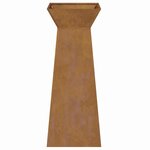 vidaXL Jardinière à pilier 2 Pièces Argent 40 x 40 x 100 cm Acier