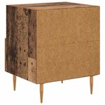 vidaXL Table de chevet Marron 40 x 35 x 47.5 cm Bois d'ingénierie