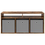 vidaXL Basboard avec tiroir Chêne fumé 102 x 32 x 48 5 cm