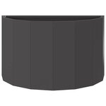 vidaXL Jardinière Noir 60 x 30 x 35 cm Acier