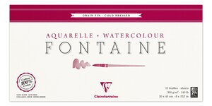 Bloc Fontaine 15F grain fin 20x40 300g encollé 4 côtés CLAIREFONTAINE