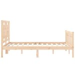 vidaXL Cadre de lit sans matelas 120x200 cm bois de pin massif