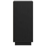 vidaXL Buffets 2 Pièces Noir 31 5x34x75 cm Bois massif de pin