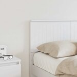 vidaXL Tête de lit Blanc 120 cm Bois d'ingénierie