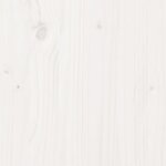vidaXL Table de chevet avec bureau blanc bois de pin massif