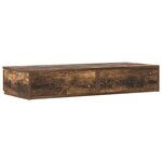 vidaXL Tiroirs de lit Chêne fumé 80 x 36.5 x 16.5 cm Bois d'ingénierie