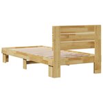 vidaXL Cadre de lit avec tête de lit sans matelas 90x200 cm