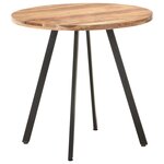 vidaXL Table de salle à manger 80 cm Bois d'acacia solide