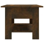 vidaXL Table basse chêne fumé 102x55x42 cm bois d'ingénierie