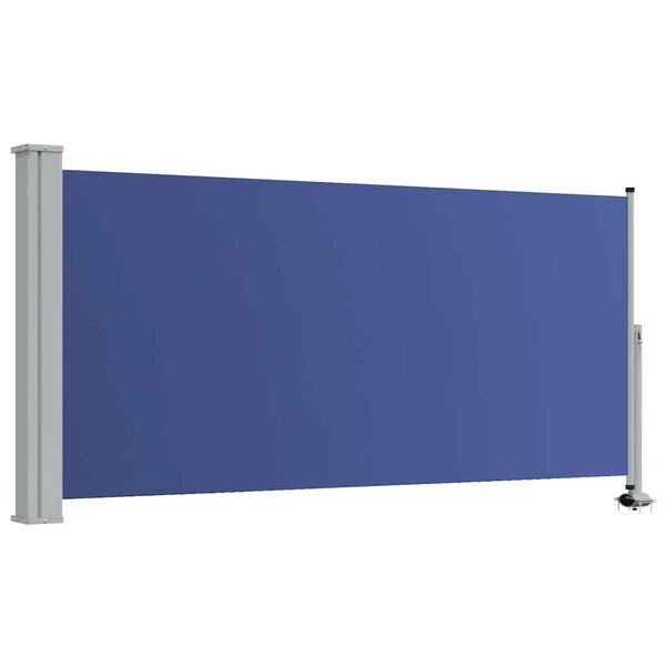 vidaXL Auvent latéral rétractable de patio 120x300 cm Bleu