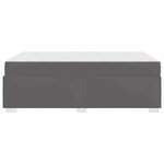vidaXL Cadre de lit avec matelas Gris 120 x 190 cm tissu
