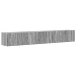 vidaXL Meuble TV mural 2 Pièces Gris Sonoma 98 x 31 x 29 5 cm
