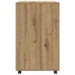 vidaXL Armoire à roulettes chêne artisanal 60x48x81 cm bois ingénierie