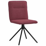 vidaXL Chaises à manger lot de 4 rouge bordeaux tissu