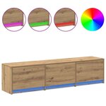 vidaXL Unites TV Chêne artisanal 162 5 x 34 x 40 cm Bois d'ingénierie