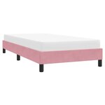 vidaXL Cadre de lit sans matelas rose 90x220 cm velours