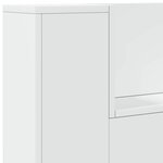 vidaXL Tête de lit Blanc 120 x 16 5 x 103 5 cm Bois d'ingénierie