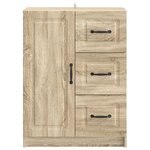 vidaXL Buffet Chêne Sonoma 66 x 34 5 x 87 cm Bois d'ingénierie