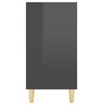 vidaXL Buffet Gris brillant 103 5x35x70 cm bois d'ingénierie
