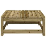 vidaXL Repose-pied de jardin 70x70x30 cm bois de pin imprégné