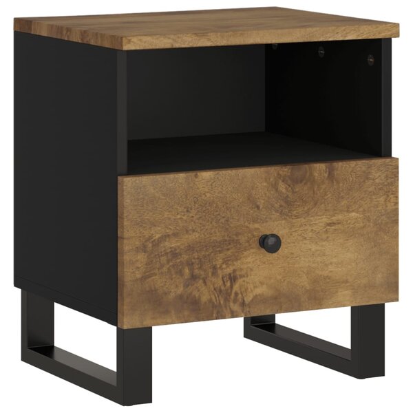 vidaXL Table de chevet Bois de manguier solide et bois d'ingénierie