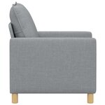 vidaXL Canapé Gris clair 76 x 81 x 87 5 cm Tissu