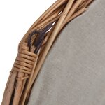 vidaXL Panier à bois de chauffage avec poignée 57x46 5x52 cm Marron